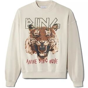 Anine Bing Tiger Graphic Sweatshirt (size small)